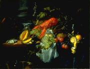 Pieter de Ring Still Life with Lobster oil on canvas
